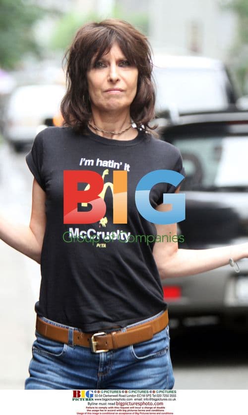 Chrissie Hynde Smoking Outside Hotel