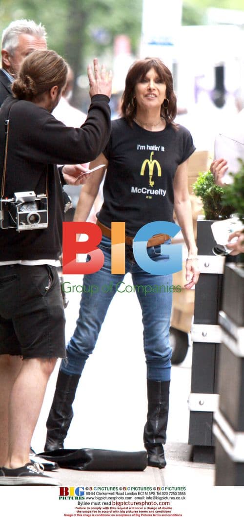 Chrissie Hynde Smoking Outside Hotel