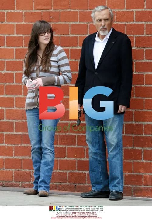 Dennis Hopper waits for car with daughter
