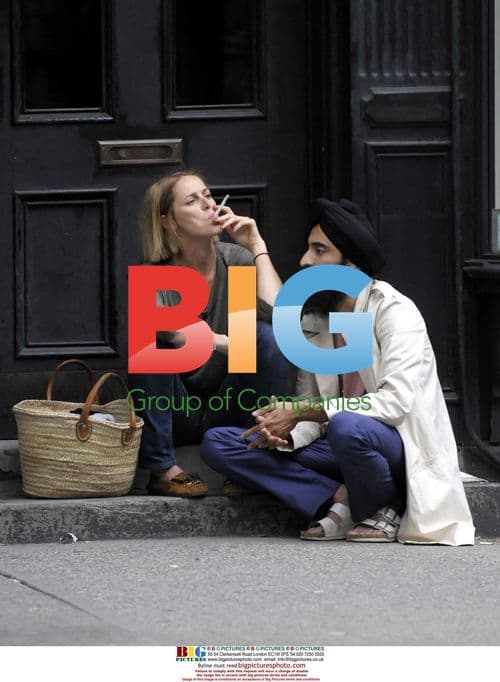 Designer Waris and girlfriend in NYC