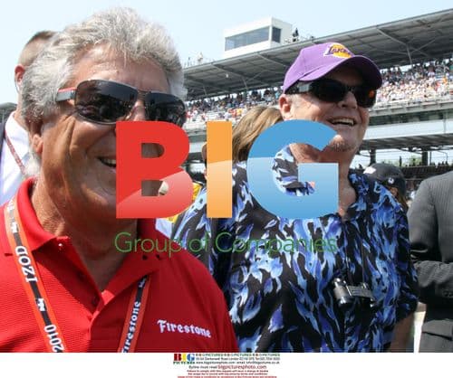 Mario Andretti and Jack Nicholson at Indy 500