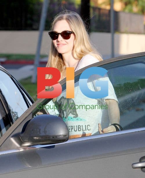 Amanda Seyfried Leaves Home with Dogs