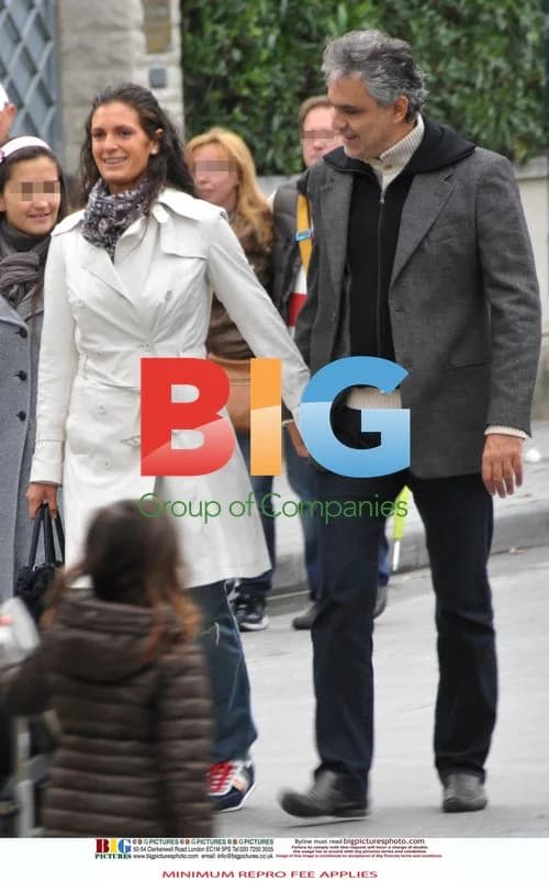 Andrea Bocelli shops with girlfriend and son