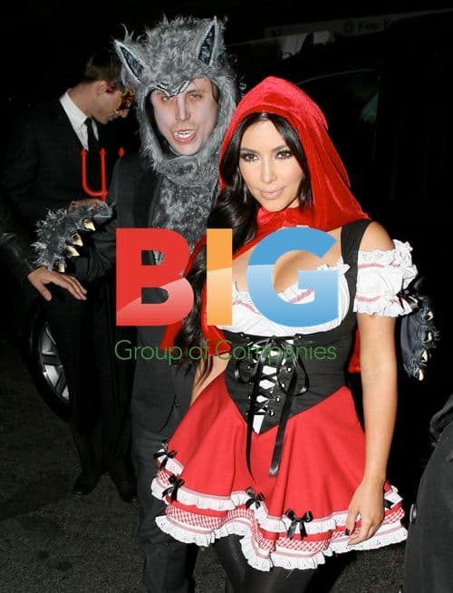 Kim Kardashian and Jonathan Cheban at Heidi Klum\'s Halloween Party
