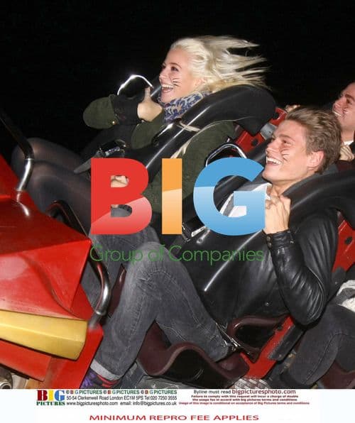 Pixie Lott and friends enjoy Fright Nights at Thorpe Park