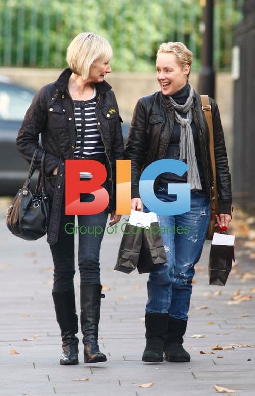 Sally Dynevor on Coronation Street Set