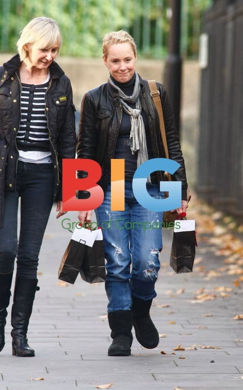 Sally Dynevor Arrives at Granada Studios