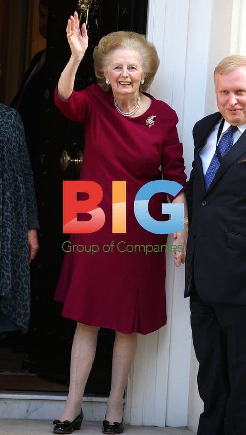 Margaret Thatcher Returning Home From Hospital