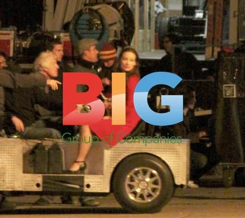 Justin Timberlake and Olivia Wilde on "I'm.Mortal" Set