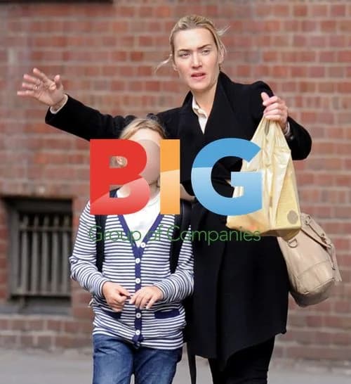 Kate Winslet and daughter Mia in NYC