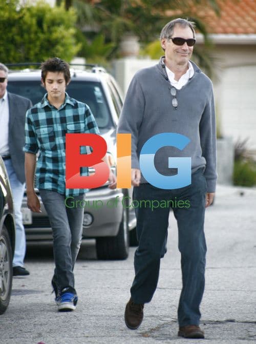 Timothy Dalton Leaves Oksana Grigorieva\'s House