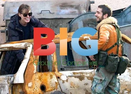 Angelina Jolie on Set in Budapest