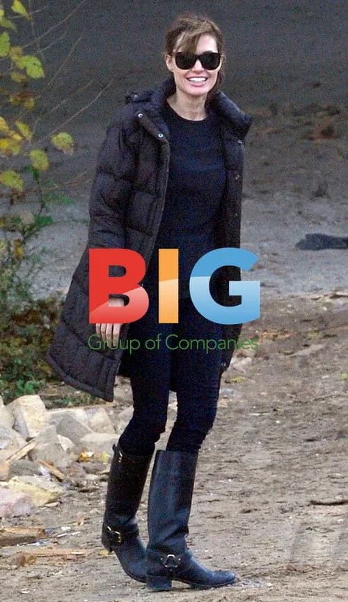 Angelina Jolie on Film Set in Budapest
