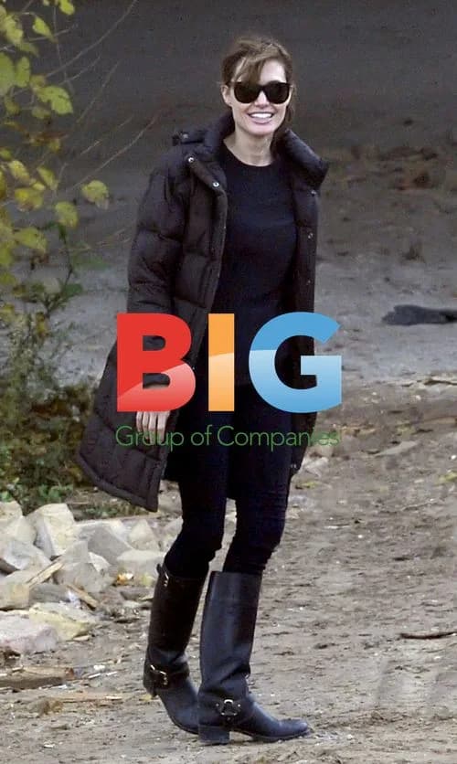 Angelina Jolie on Film Set in Budapest