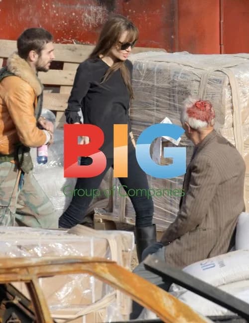 Angelina Jolie on Set of Bosnian War Film