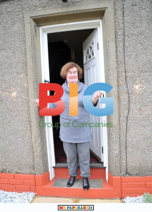 Susan Boyle Fireworks Outside Home