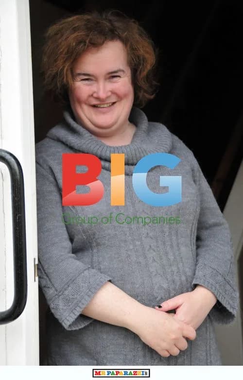 Singer Susan Boyle with Fireworks