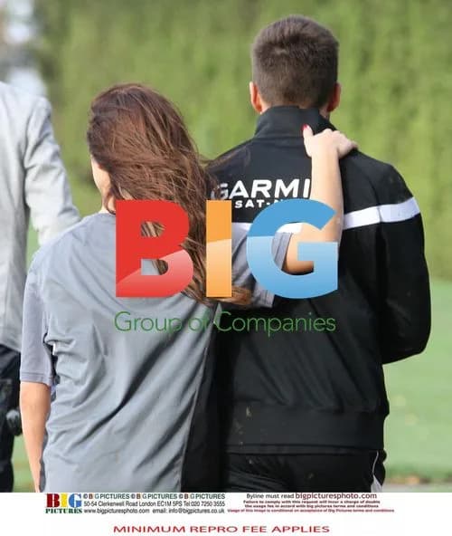 Gavin Henson and Katya Virshilas practice rugby