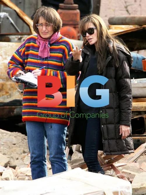 Angelina Jolie on Set of Bosnian War Film