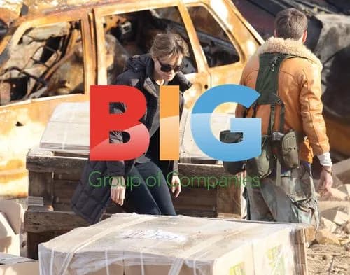 Angelina Jolie on set in Budapest