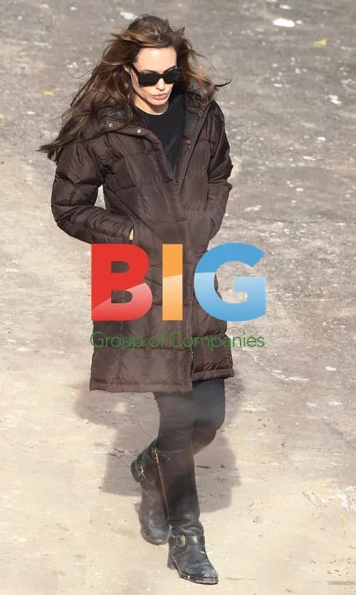 Angelina Jolie on Set of Bosnian War Film
