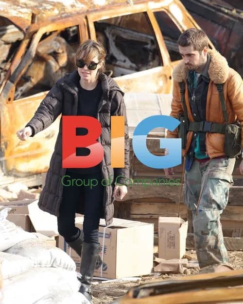 Angelina Jolie on Set of Bosnian War Film