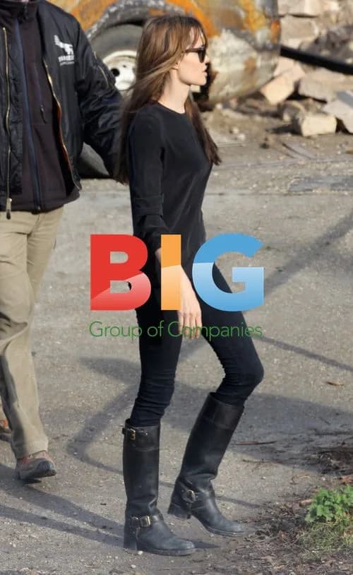 Angelina Jolie on Set of Bosnian War Film