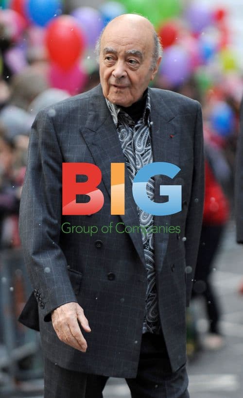 Mohamed Al Fayed at Harrods Christmas Parade