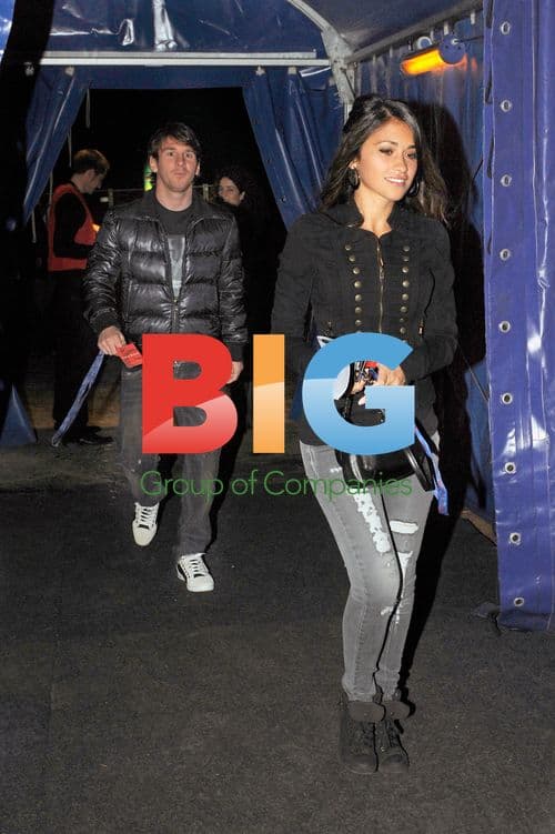 Lionel Messi and Antonella Roccuzzo at Cirque du Soleil Premiere