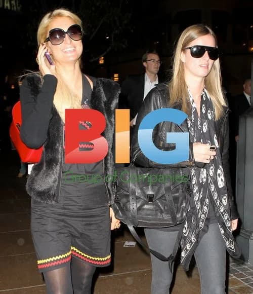 Paris Hilton and Nicky Hilton at The Grove