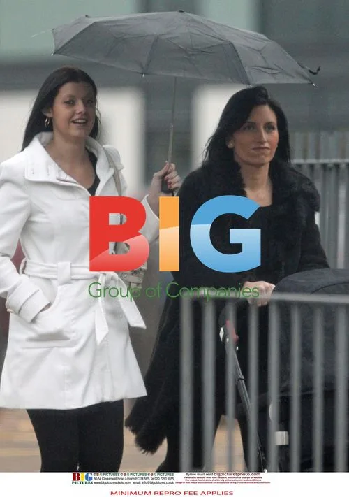 Nicola Coleman out with baby in London