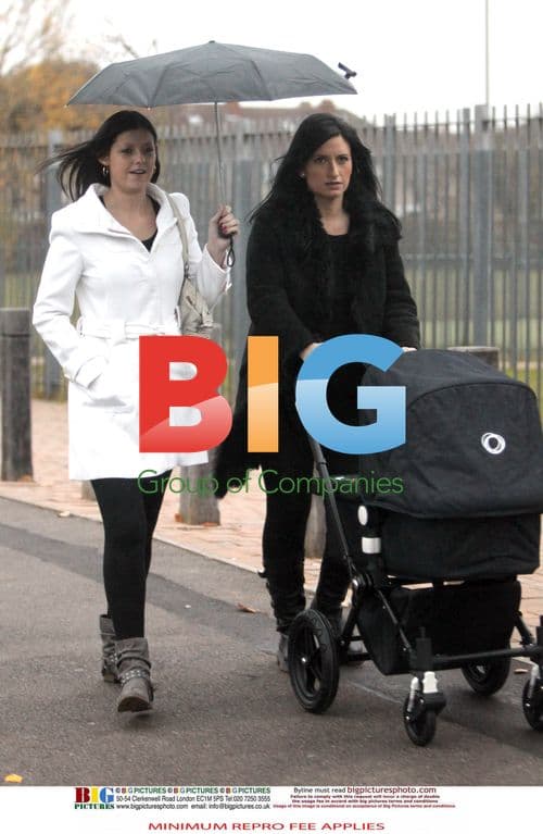 Nicola Coleman, Ross Kemp's partner, out with baby