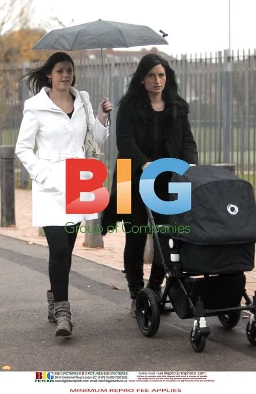 Nicola Coleman, Ross Kemp's partner, out with baby