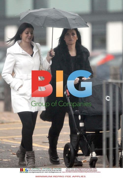 Nicola Coleman with baby in London