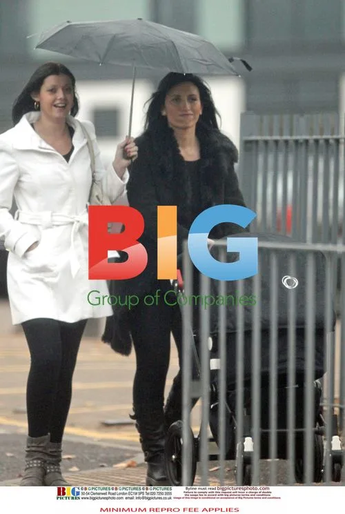 Nicola Coleman out for a stroll with baby