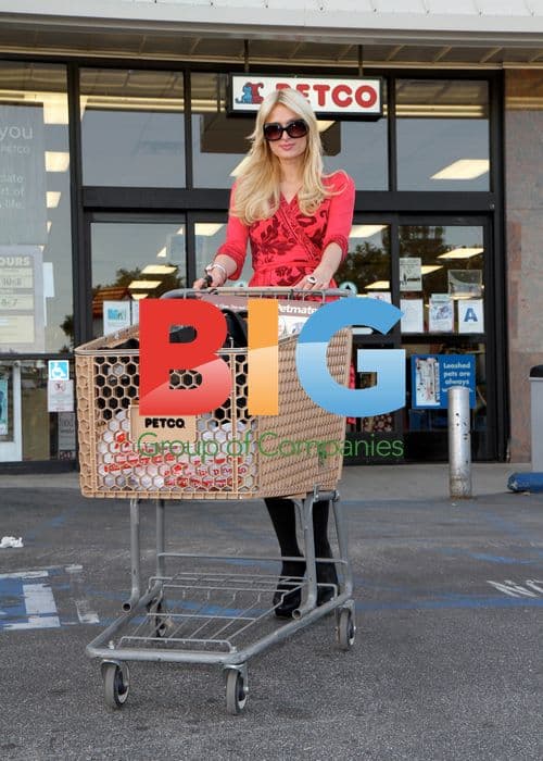 Paris and Nicky Hilton shopping at Petco