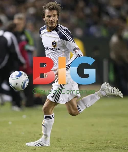 David Beckham plays for LA Galaxy