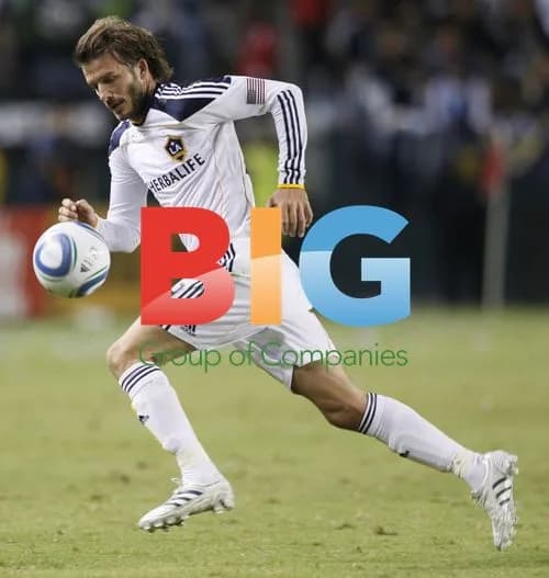 David Beckham plays for LA Galaxy