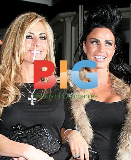Katie Price and Dawn Ward at Gusto Restaurant