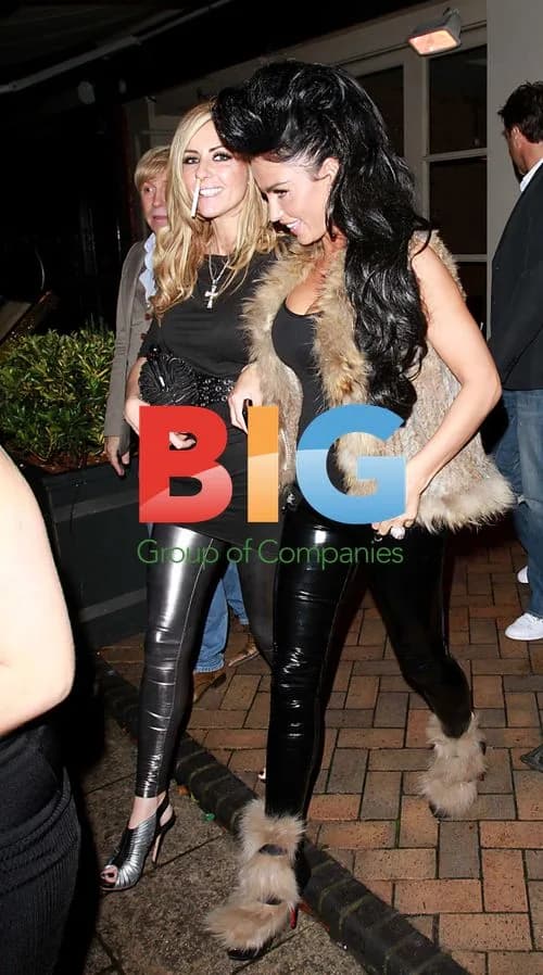 Katie Price and Dawn Ward Have a Laugh at Gusto Restaurant