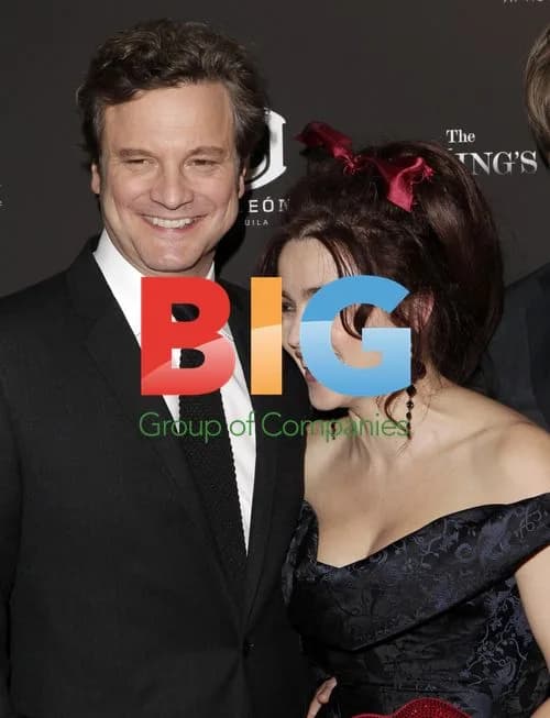 Colin Firth and Helena Bonham at "The King's Speech" Premiere