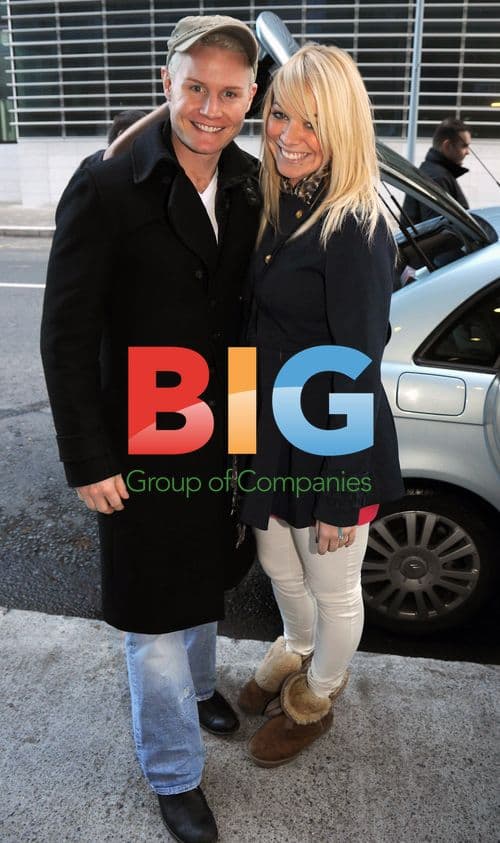 Liz McClarnon and Rhydian Roberts in Dublin