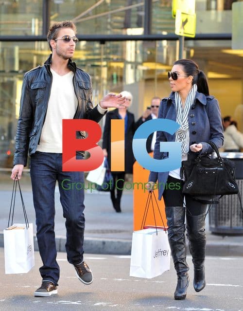 Kim Kardashian and Simon Huck go shopping