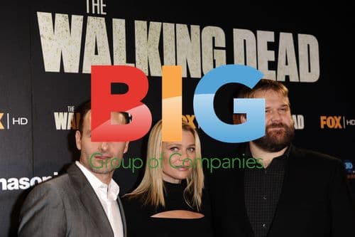 Andrew Lincoln, Laurie Holden and Robert Kirkman at 'Walking Dead' Premiere