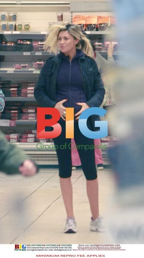 Pregnant model Abigail Clancy shopping