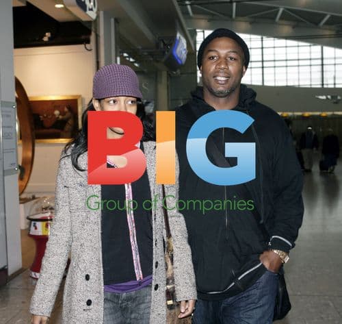 Lennox Lewis and Partner at Heathrow