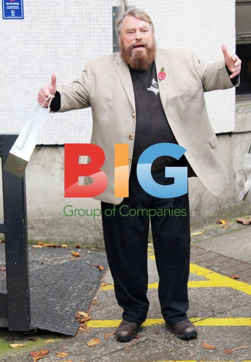 Brian Blessed outside ITV studios