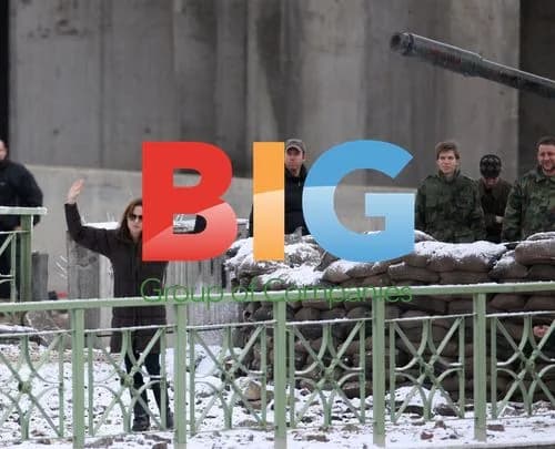 Angelina Jolie on Budapest Film Set