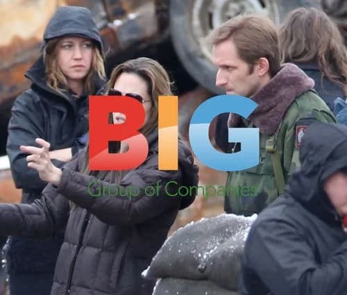 Angelina Jolie on Film Set in Budapest