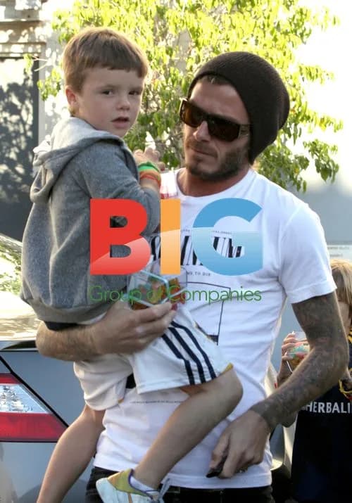 David Beckham Paints with Sons